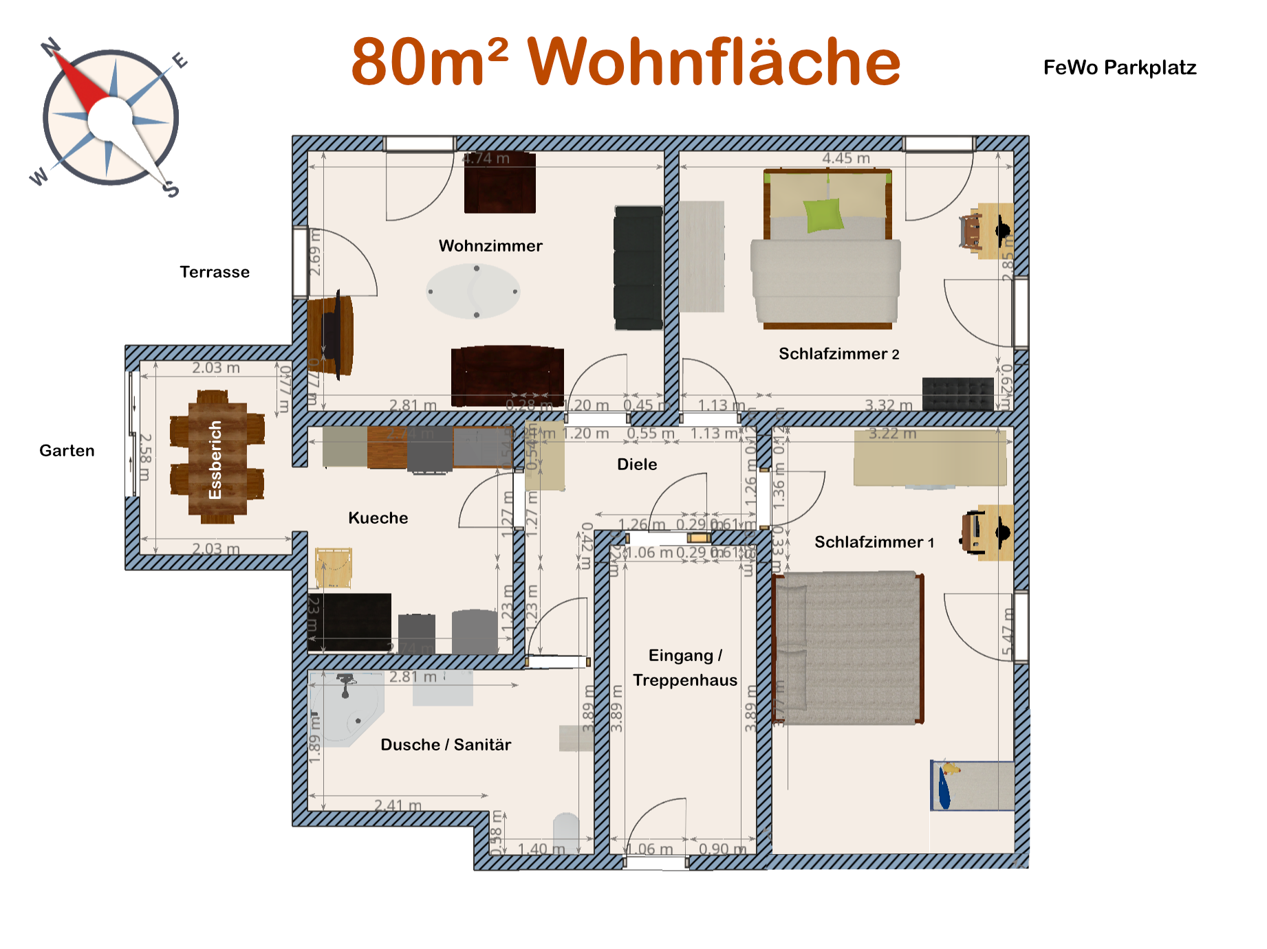 80m² Wohnfläche,URS Wertheim